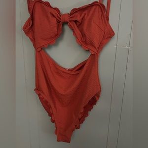 Cupshe womens scalloped open one piece